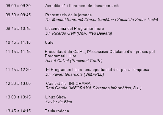 Programa de conferencies