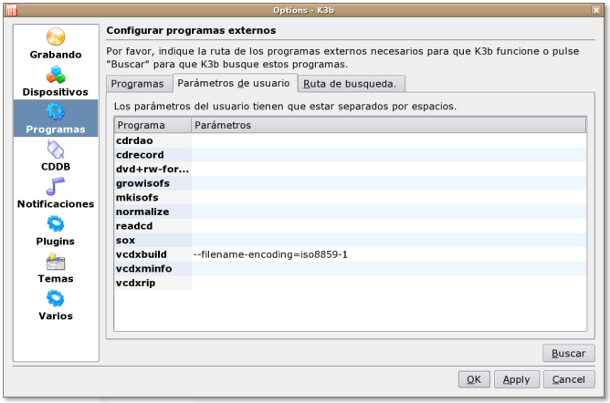 Solución error k3b Ubuntu